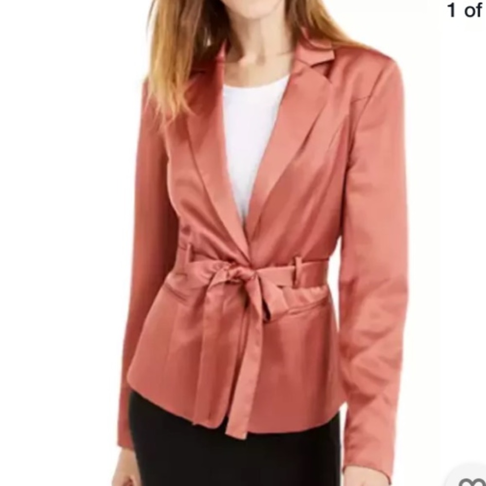 Bar iii NWT satin blazer top